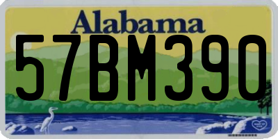 AL license plate 57BM390