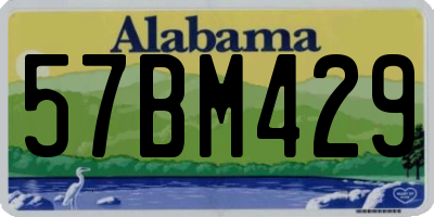 AL license plate 57BM429
