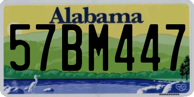 AL license plate 57BM447