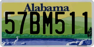 AL license plate 57BM511