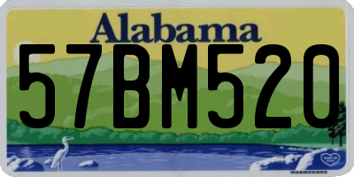 AL license plate 57BM520