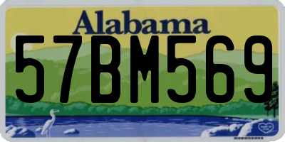 AL license plate 57BM569