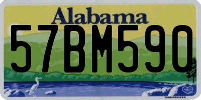 AL license plate 57BM590