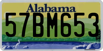 AL license plate 57BM653