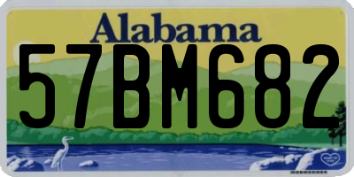 AL license plate 57BM682