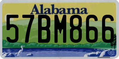 AL license plate 57BM866