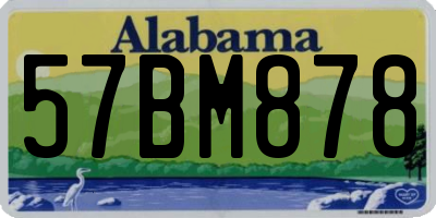 AL license plate 57BM878