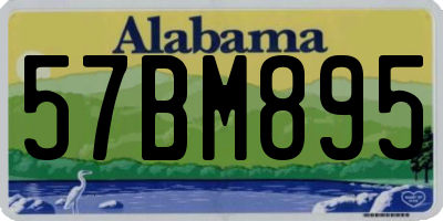 AL license plate 57BM895