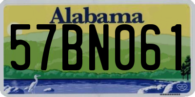 AL license plate 57BN061