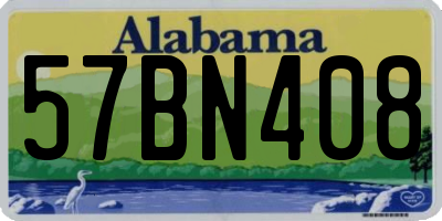 AL license plate 57BN408