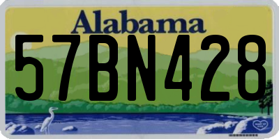 AL license plate 57BN428