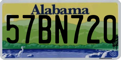 AL license plate 57BN720