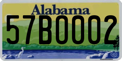 AL license plate 57BO002