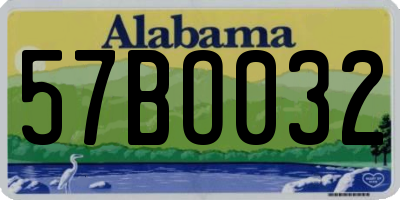 AL license plate 57BO032