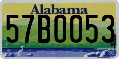 AL license plate 57BO053