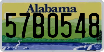 AL license plate 57BO548