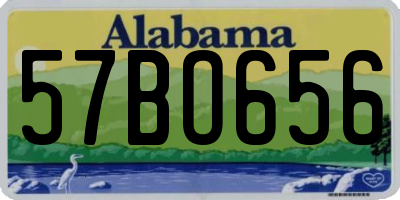 AL license plate 57BO656