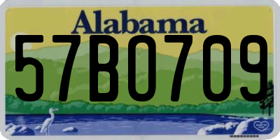 AL license plate 57BO709