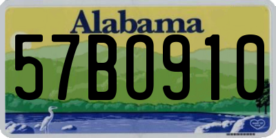 AL license plate 57BO910