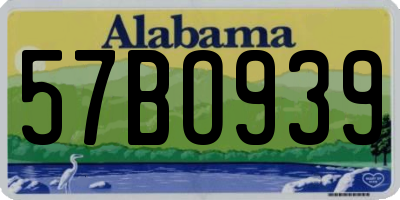 AL license plate 57BO939