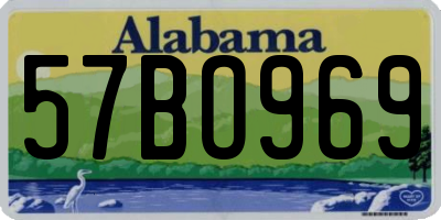 AL license plate 57BO969