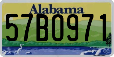 AL license plate 57BO971