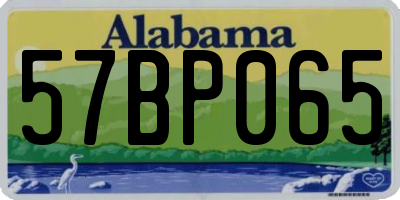 AL license plate 57BP065