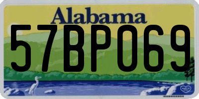 AL license plate 57BP069
