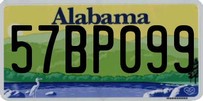 AL license plate 57BP099