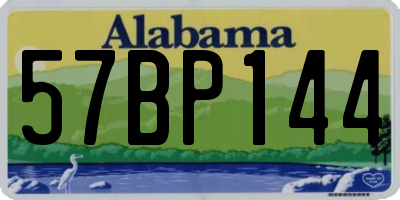 AL license plate 57BP144