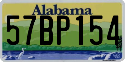 AL license plate 57BP154