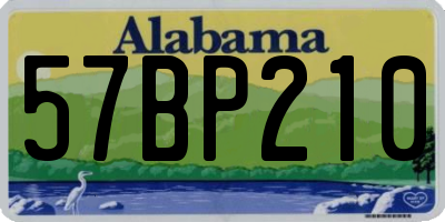 AL license plate 57BP210