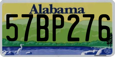 AL license plate 57BP276