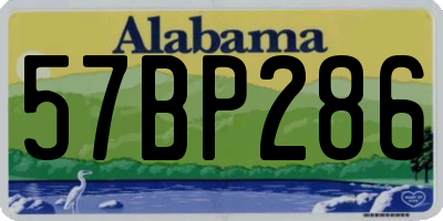 AL license plate 57BP286