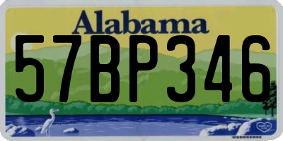 AL license plate 57BP346