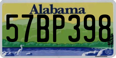 AL license plate 57BP398