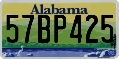 AL license plate 57BP425