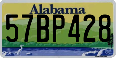 AL license plate 57BP428