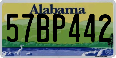 AL license plate 57BP442