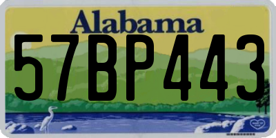 AL license plate 57BP443