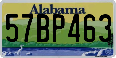 AL license plate 57BP463