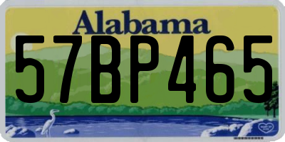 AL license plate 57BP465