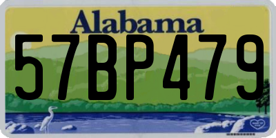 AL license plate 57BP479