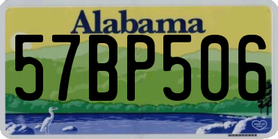 AL license plate 57BP506