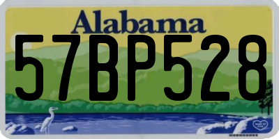 AL license plate 57BP528
