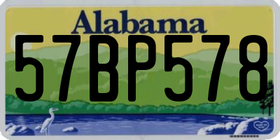 AL license plate 57BP578