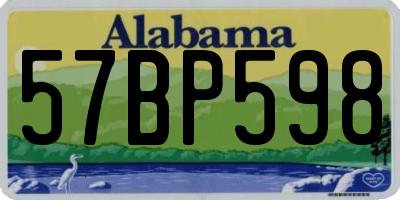 AL license plate 57BP598