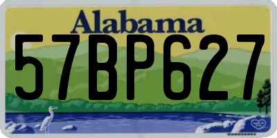 AL license plate 57BP627