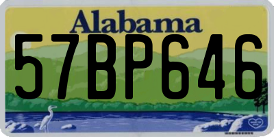 AL license plate 57BP646