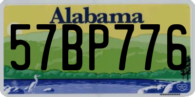 AL license plate 57BP776